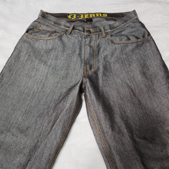 Men's Size 36 CJ Jeans Embroidered Pockets 100% Cotton Y2K Vintage - Picture 2 of 7